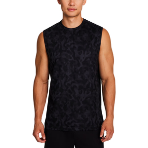 Débardeur Homme Personnalisable à Col en V en Coton Polyester Tricoté, Séchage Rapide, Respirant, Anti-UV, Anti-rétrécissement, Écologique, Sportif, Été - Product Image 4