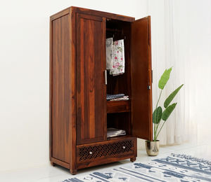 Armoire de qualité supérieure utilisée pour ranger les vêtements avec plusieurs étagères, base en bois, armoire pour chambre à coucher, armoire en bois avec miroir - Product Image 3