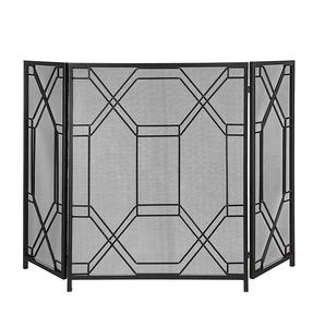 Meilleures ventes : Écran de cheminée plat compact à panneau unique, avec cadre en fer forgé et support métallique, type Spark Guard - Product Image 6