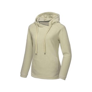 Sudadera con Capucha para Mujer, Color Sólido, Manga Larga, Tejido de Algodón, Transpirable, Estilo Casual de Otoño, con Bolsillos - Product Image 1