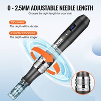 Stylo de micro-aiguilletage électrique 6 vitesses avec 22 aiguilles Modèle D0100HRI09T pour les soins de la peau Tous types de peau
