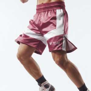 Unisex Men Women Nonwoven <b>Canvas</b> Boxing MMA Shorts Elastic Waist Solid Custom Logo 100% Polyester Breathable Quick Dry - Product Image 5