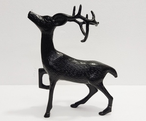 Figuras Decorativas de Caballos con Acabado Negro, Adornos Únicos para Habitaciones, Decoración Vintage de Aluminio para el Hogar - Product Image 6