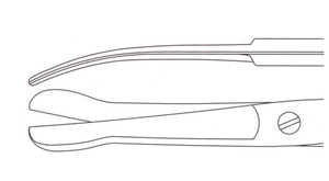 Ciseaux chirurgicaux dentaires Solz Gold Tip de 20 cm – Manche biseauté incurvé super tranchant pour une coupe manuelle de précision, instrument réutilisable - Product Image 4