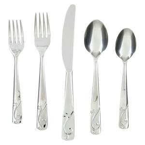 Ensemble de couverts en métal durable avec couteau, cuillère, fourchette, finition polie miroir pour usage quotidien en cuisine et usage commercial - Product Image 4