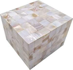 Boîte à bijoux en nacre au design haut de gamme, boîte de rangement décorative en résine MOP, boîte incrustée de nacre, prix de gros usine - Product Image 2
