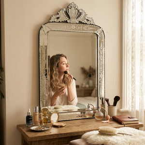 Miroir décoratif baroque vénitien élégant |   Miroir mural en verre de style antique de luxe pour la décoration intérieure de la chambre, de l'hôtel et de la maison - Product Image 5