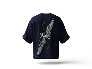 Camiseta de hombre con hombros caídos, lisa, gruesa, con estampado gráfico - Compra algodón de alta calidad y peso pesado - Product Image 4