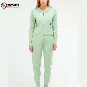 Survêtements en molleton à capuche pour femmes, imprimés sur mesure, de haute qualité, décontractés, pour l'hiver, respirants, à séchage rapide, 100% coton, pour le jogging - Product Image 3