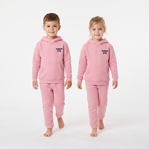Conjunto deportivo de dos piezas para niños, con capucha y pantalones de forro polar, personalizado con impresión a medida, ropa deportiva informal para niños. - Product Image 3