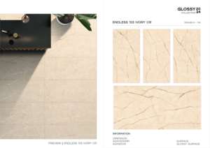 Azulejo de Porcelana Royal Glossy 600x1200, Formato Grande, Superficie Pulida Premium, para Paredes y Pisos, Uso en Interiores y Exteriores - Product Image 2