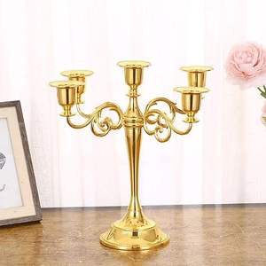 Portavelas Decorativo Portátil de Aluminio, Centro de Mesa de Lujo para Bodas, Fiestas, Eventos, Decoración de Mesa para Hoteles y Restaurantes a Bajo Costo - Product Image 1