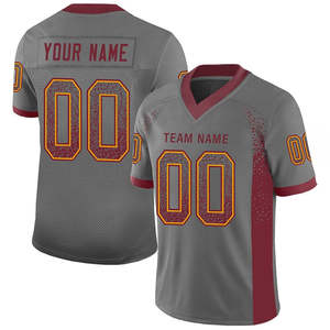 Camiseta de Fútbol Americano Moderna al Por Mayor, de Manga Corta, Transpirable, para Adultos, con Nombre y Logotipo del Equipo - Product Image 1