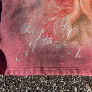 เสื้อยืดผ้าฝ้ายโอเวอร์ไซส์ทำจากซิลิโคนพิมพ์ลายกราฟิกเทอร์รี่สีพื้นพื้นพิมพ์ลายคริสตัลเทียมใส่ได้สองชั้นปกติโลโก้ตามสั่ง100% - Product Image 6