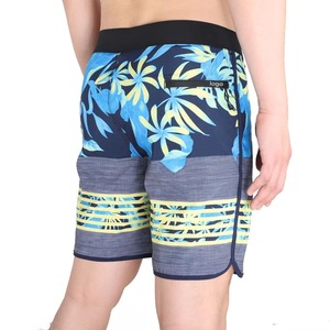 <b>Men's</b> Geometric Print Satin Quick Dry Mid Waist Drawstring Shorts with Pockets Casual Swim <b>Trunks</b> - Product Image 4