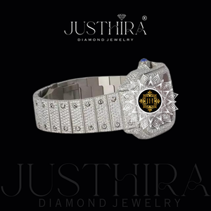 Hot Sale Hip Hop Moissanite Diamond Watch for Men Iced Out Luxury <b>Wristwatch</b> with Solid Stainless Steel Available At Best Price - Product Image 4