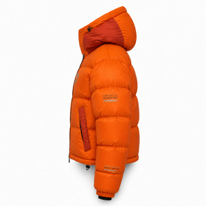 Men's Winter Zip-Up Puffer Jacket <b>Canvas</b> <b>Plain</b> Dyed Stand Outdoor Windproof Breathable Eco-Friendly Anti-Bacterial - Product Image 3