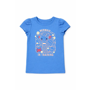 Camisetas estampadas para niñas a precio económico para la temporada de verano, diseño personalizado, camisetas estampadas para niñas de Bangladesh - Product Image 1