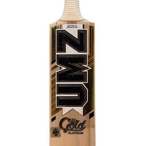 ไม้คริกเก็ต MB Malik UMZ Gold Platinum Edition Willow - ทนทาน น้ำหนักเบา หนา 40 มม. น้ำหนัก 2.8 ปอนด์ สำหรับมือขวา/ซ้าย พร้อมพื้นผิวเพิ่มการยึดเกาะ - Product Image 1