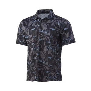 เสื้อตกปลาแขนสั้นยูนิเซ็กซ์ Fasmic International ลายพิมพ์ดิจิทัลแบบเรียบ แห้งเร็ว UPF 50 โพลีเอสเตอร์ 100% แบบสวมหัว ไซส์ใหญ่ - Product Image 1