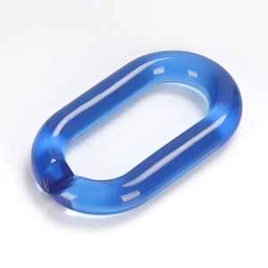 โซ่เรซิ่นอะคริลิคสีลูกกวาดสไตล์เรโทรทำมือถอดออกได้ โซ่หนาสำหรับตกแต่งกระเป๋า โซ่พลาสติก - Product Image 1