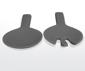 Cuillère à thé en résine LMB en forme d'éventail, design classique, manche court, finition miroir, compatible lave-vaisselle, capacité personnalisable, pour fêtes, durable, Uttar - Product Image 1