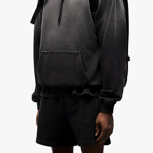 Hiver 2026 – Nouveau Hoodie Homme Oversize Effet Délavé Acide, Personnalisable avec Logo, Lavage Pigmentaire, Coupe Ample Décontractée en Polaire – Pull à Capuche Homme - Product Image 3