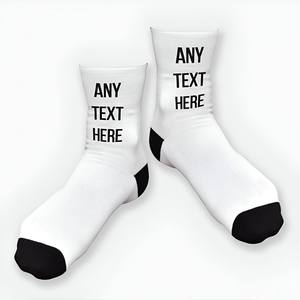 Calcetines Deportivos Personalizados de Alta Calidad para Hombre, Antideslizantes, de Algodón, Spandex y Nailon, con Logotipo Impreso, Compresión, Diseño Personalizado - Product Image 1