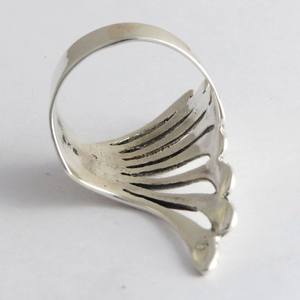 ¡Paraiso! Anillos de plata de ley 925 con diseño de hojas, exportación y venta al por mayor de joyas de plata - Product Image 4