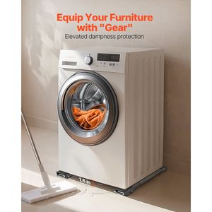 Carrelli per Elettrodomestici Resistenti con Capacità di Carico di 150 kg, Base Regolabile per Lavatrice, Asciugatrice e Altri Elettrodomestici - Product Image 3