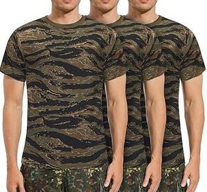 Latest Design Good Quality Men Printed All Over Camo Pattern T-Shirt For Hunting Hiking Camping Breathable Camouflage <b>Tshirts</b> - Product Image 5