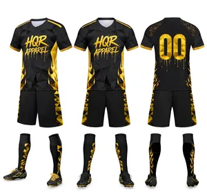Nouveauté, dernier design, uniforme de football haute performance, 100% polyester, respirant, écologique, nom d'équipe personnalisé - Product Image 5