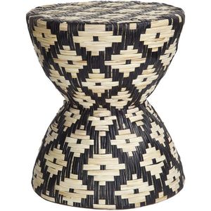 Vintage Style Decorative Rattan Seating <b>Stool</b> Handmade Wicker Ottoman <b>for</b> Living Room Bedroom and Patio Furniture - Product Image 1