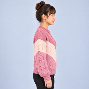 Pull pour femme de qualité supérieure avec tissu tricoté doux et premium, chaud, confortable, respirant, design élégant, pull décontracté - Product Image 2