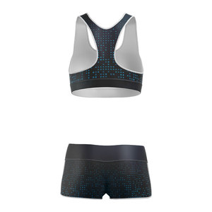 Conjunto Deportivo Personalizado para Mujer, Sublimado, Sujetador Deportivo y Pantalones Cortos, Ligero, de Secado Rápido, para Yoga, Ejercicio, Ropa Deportiva al por Mayor - Product Image 6