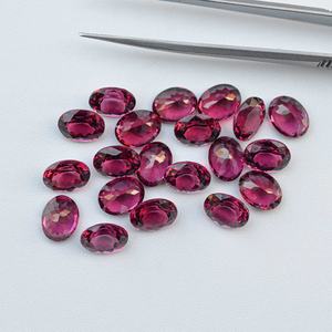 Garnet Umbalita Natural de 10x12mm, Forma Ovalada Facetada, Piedra Preciosa Suelta Rara, Garnet Magenta de Malawi, Joyería para el Día de San Valentín - Product Image 3