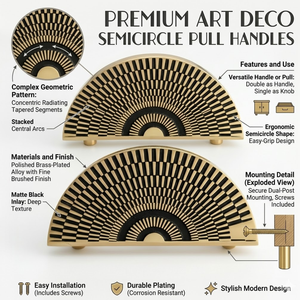 Poignée de porte architecturale moderne en laiton massif, style meridian arc, pour portes d'entrée de luxe d'hôtel - Product Image 5