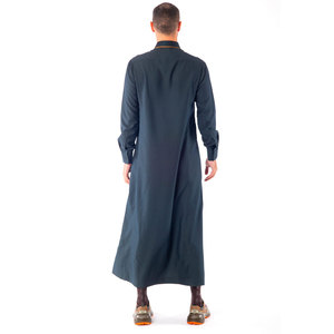 <b>Men</b> Juba Long Sleeve Full Length Robe Traditional Muslim Islamic Clothing Comfortable Loose Fit Breathable Material - Product Image 2