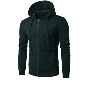 Sudadera con capucha de lujo 2026 con cremallera, suave, 100% algodón polar, lisa, ecológica, moderna, de corte regular, estilo urbano, en oferta. - Product Image 2