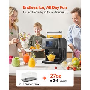 Machine à glace pilée électrique en acier inoxydable 44LBS/24H avec lame, pour flocons de neige et cornets de glace - Product Image 4