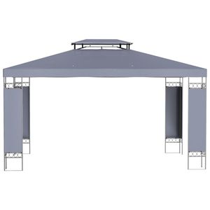 Gazebo de patio autoportant en métal avec moustiquaire, 12,9 pi x 9,6 pi, avec structure thermolaquée - Product Image 2