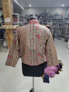 Abrigo Abierto con Estampado Floral para Mujer, Estilo Bohemio, Manga Larga, Prenda Exterior Informal, 100% Algodón, Diseño de Patchwork, Ropa de Primavera, REGALO - Product Image 6