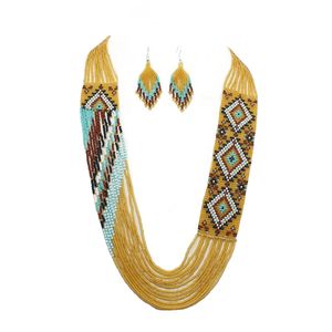 Conjunto de collar de cuentas de cristal moderno, accesorios ligeros hechos a mano para niñas, colección de joyería elegante - Product Image 1