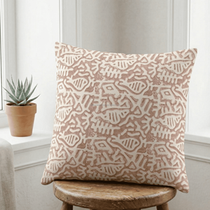Housse de coussin décorative vintage 20x20 imprimée à la main style tribal, en coton, artisanat indien, textile de maison en gros - Product Image 3