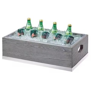 Bac à Boissons Vintage en Cuivre Gaufré, Grand Seau à Glace Ovale pour Bière avec Poignées, Refroidisseur de Boissons pour Fêtes et Bars à Domicile - Product Image 4