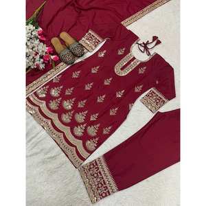 ชุดสูทปักลายสวยงามสำหรับผู้หญิงมีลำดับการเขียนโค้ด - Product Image 3