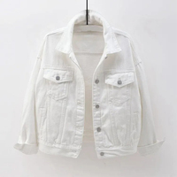 Veste d'hiver décontractée unisexe en toile denim rose, col montant, manches régulières, boutonnée, respirante, haute qualité, best-seller