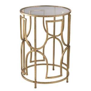 <b>Casting</b> Aluminium Round Metal Coffee Table with Decorative Pedestal Base Antique Finish Traditional Style Living Room Furniture - Product Image 5
