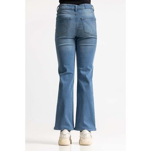Premium Women's Denim Jeans Mom Style High Waist Tapered Leg Female Pants Vintage Wash Casual Denim Trousers - Product Image 4