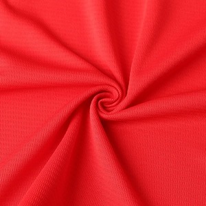 Men's <b>Red</b> Crew Neck Baseball Jersey Short Sleeve Moisture Wicking Polyester Sport Shirt Regular Fit Solid Color - Product Image 6